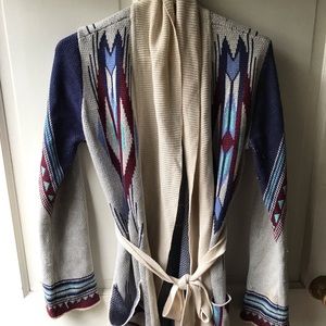 Tribal Print Billabong Cardigan size M